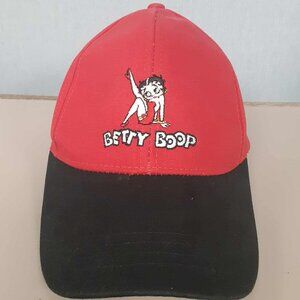 Betty Boop Red and Black Embroidered baseball cap 2021